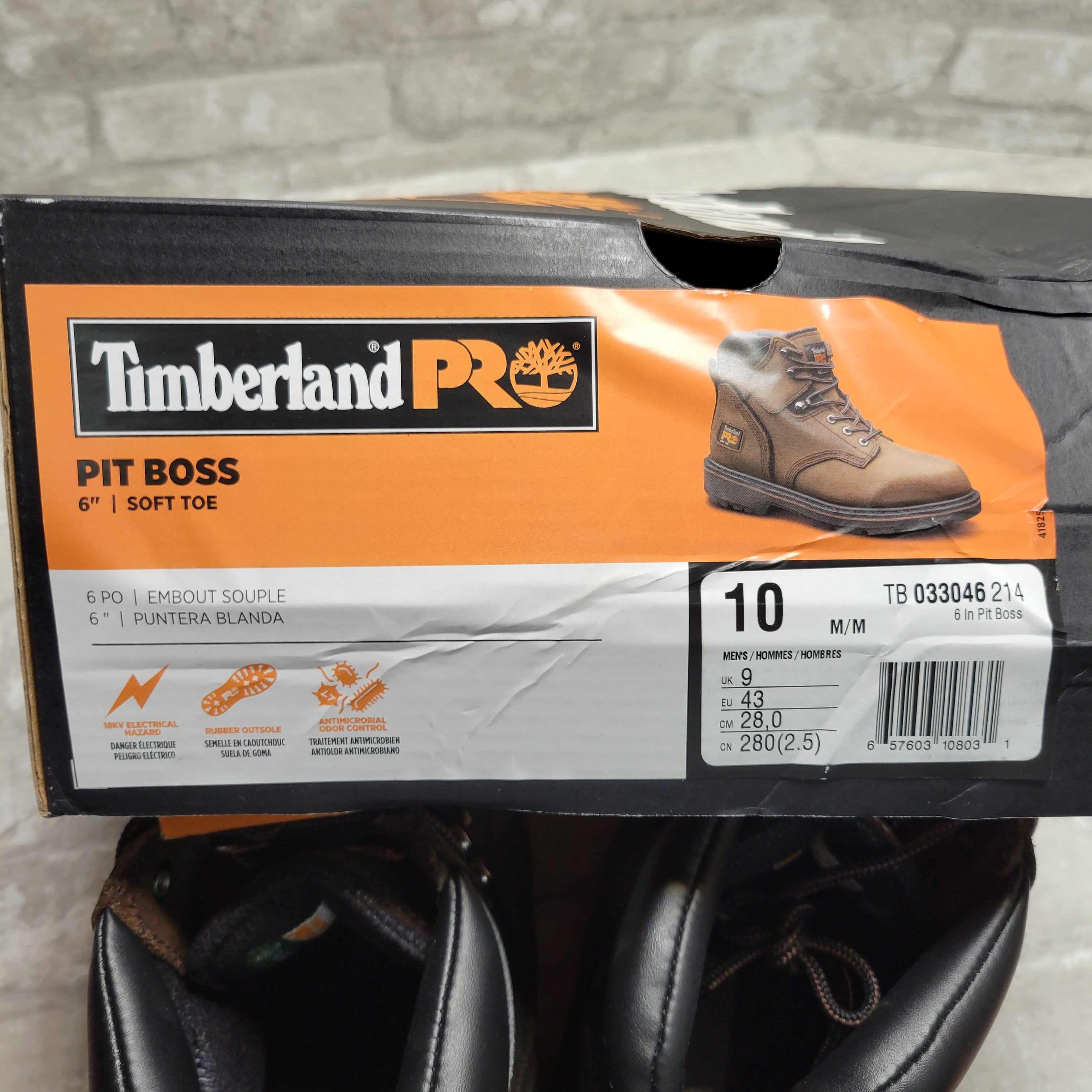 Timberland PRO 6" Pit Boss Soft Toe Work Boots Leather 33046 Men's Size 10M (8029708976366)